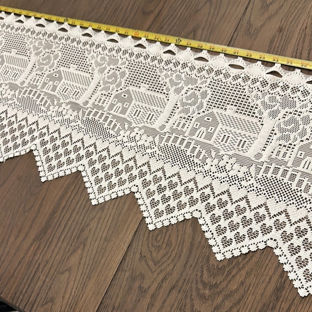 Valance 100% Polyester, 2 panels, same measurements 57” x 14